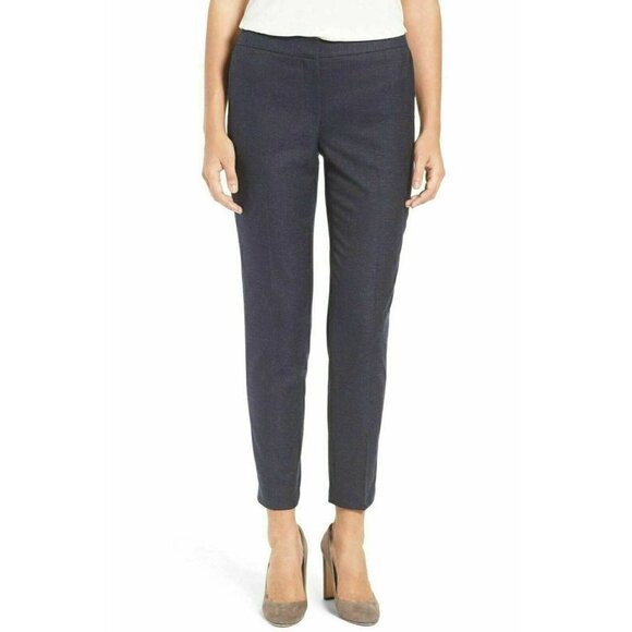 Emerson Rose Pants - Emerson Rose Womens Blue Knit Twill Woven Ankle Slim Pants Trousers Size 6